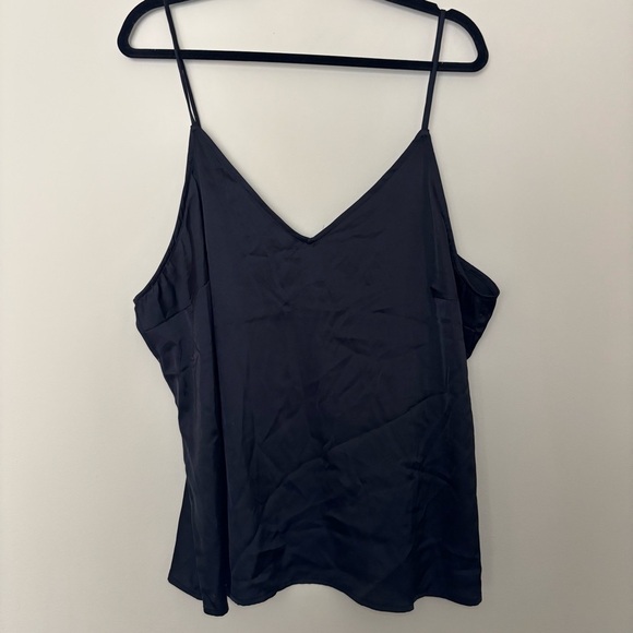 stars above Tops - NWOT Stars Above Women's Satin Cami Top Black Size XXL